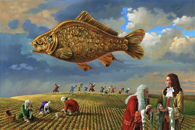 Gold Fish by Michael Cheval