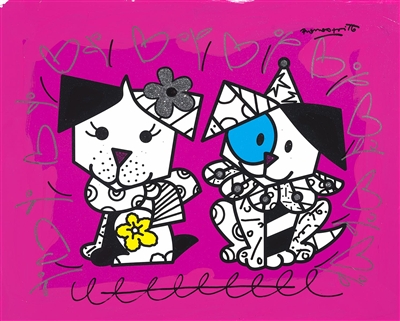 Best Friends I by Romero Britto