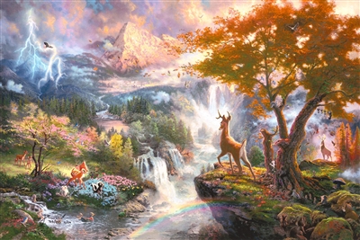 Bambi's First Year (SM) by Thomas Kinkade